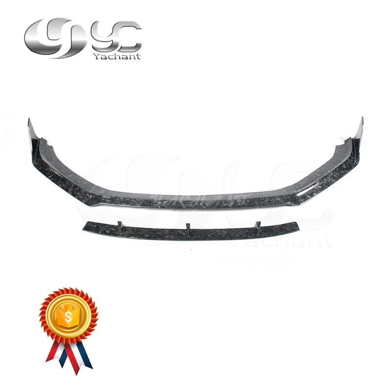 

Car-Styling Dry Carbon DCF Front Bumper Lip Fit For 17-20 971 Panamera YC DESGIN Style Front Lip