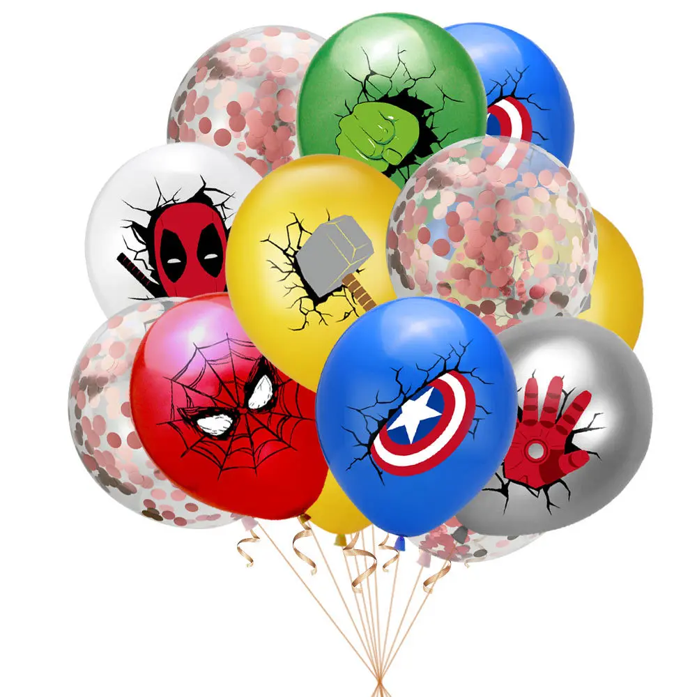 10pcs Disney Party Balloons Spider Super Hero Latex Balloon Baby Shower Birthday Party Decorations Supplies Kid\'s Toy Gifts