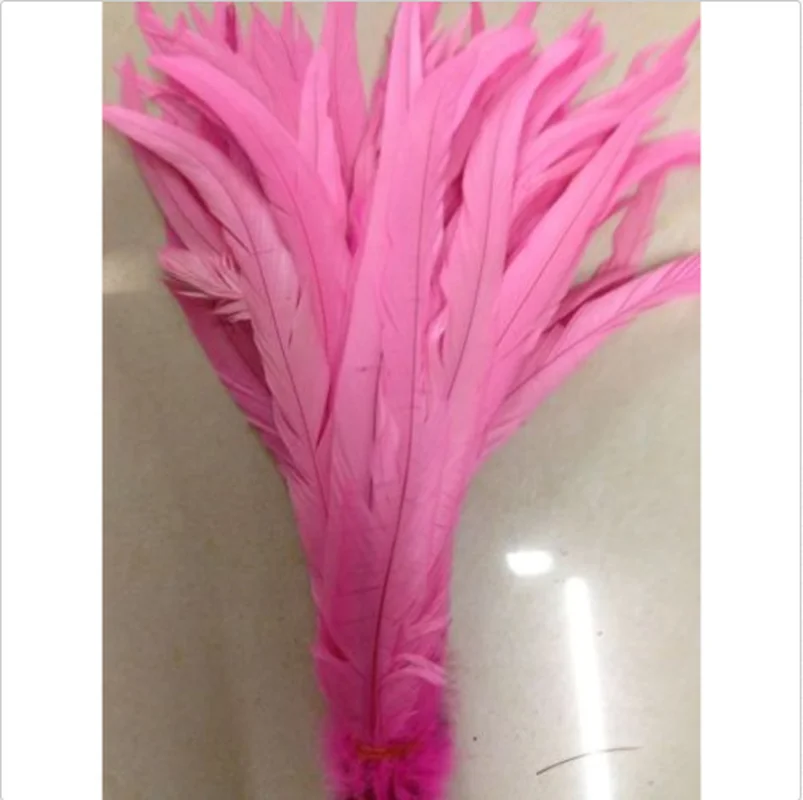 10Pcs/lot Natural Rooster Tail Feathers 35-40CM 14-16\