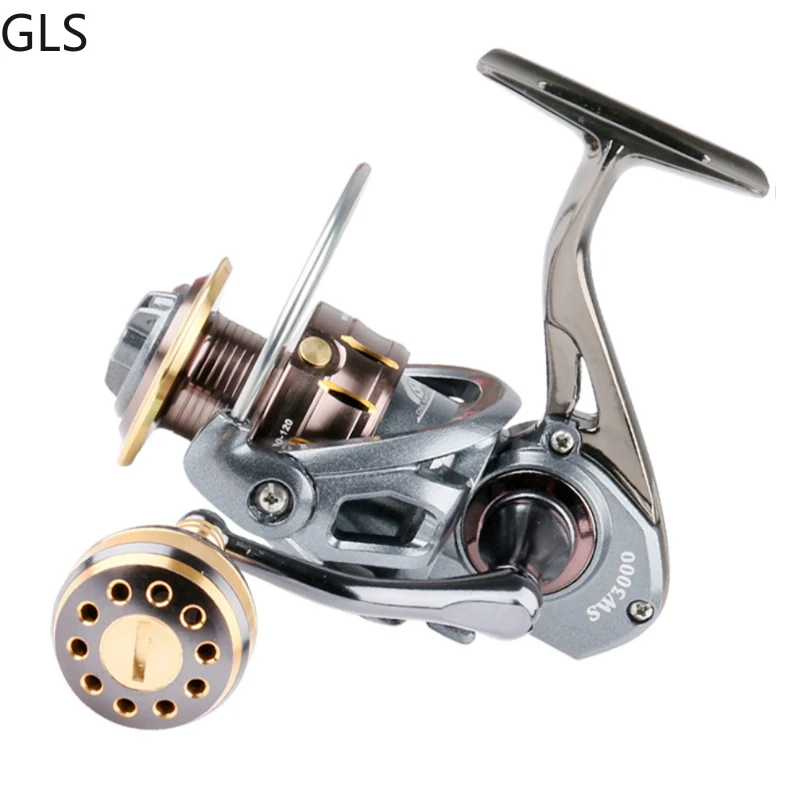 

4+1BB High-speed Carp Fishing Wheel 5.0:1/4.7:1 Gear Ratio Metal Spool Metal Rocker New Spinning Fishing Reel