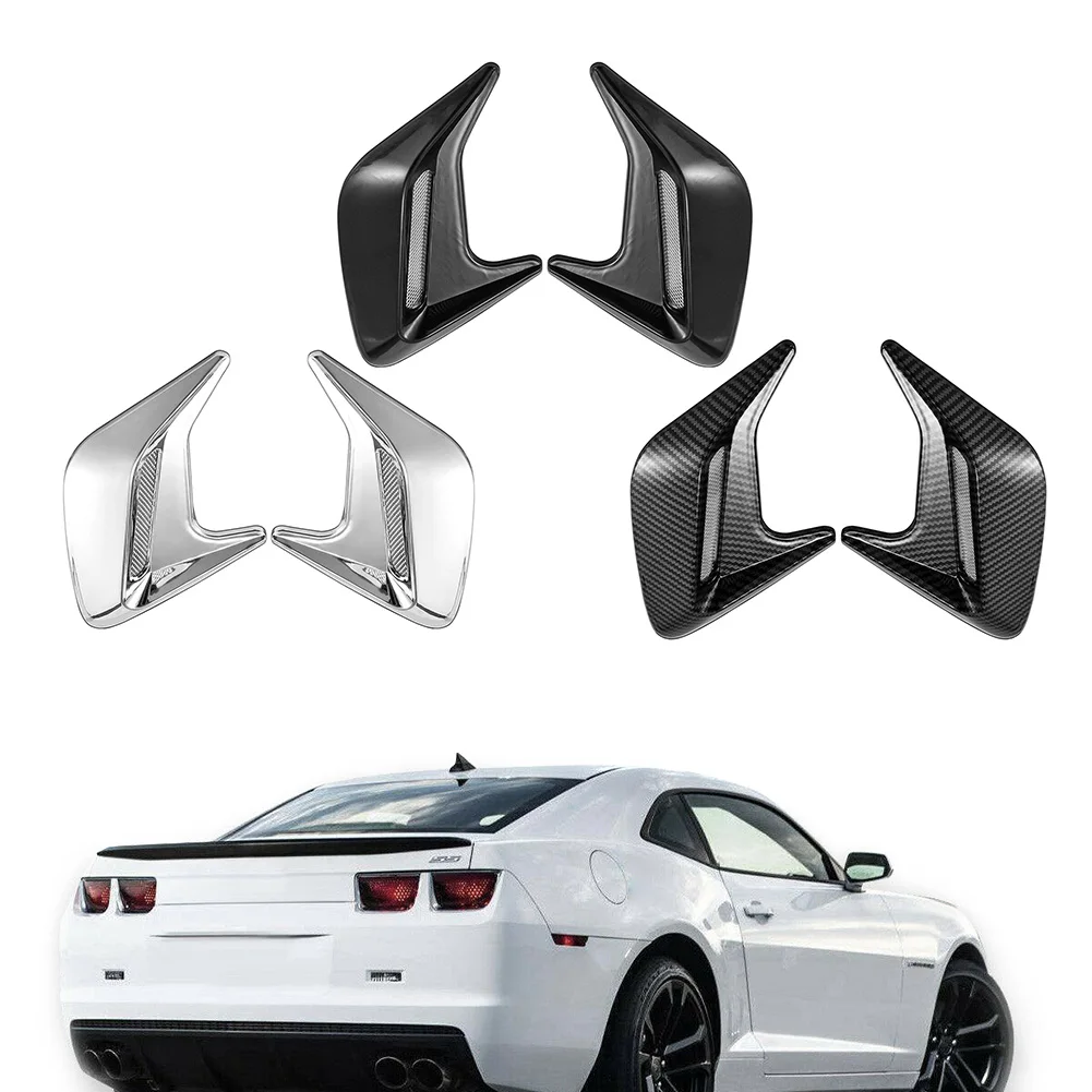 2Pcs ABS Car Accessories Hood Air Flow Intake Scoop Bonnet Simulation Vent Cover Universal Decorative