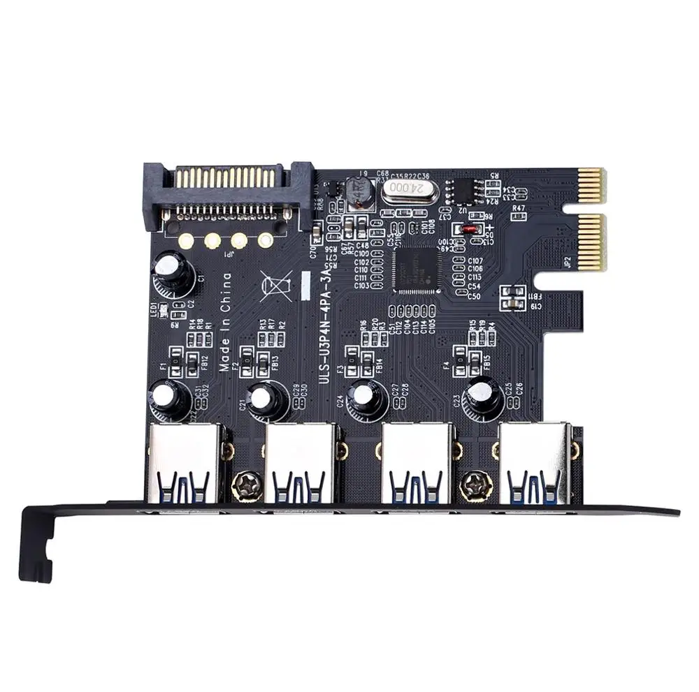 Imagem -02 - Adaptador de Hub Pcie para Usb 3.0 Portas Placa de Expansão Usb3.0 com Nec Upd720231 Conversor de Chip Cabo de Extensão Sata para Computador