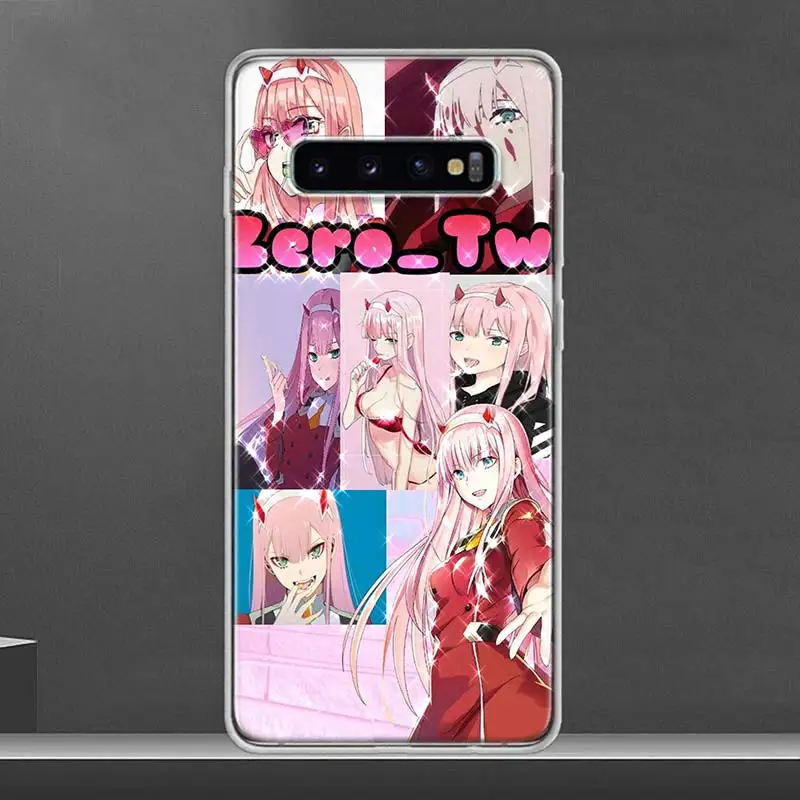 Zero Two Darling in the FranXX Phone Case For Samsung Galaxy S23 S24 Ultra S20 FE S21 S22 Plus S10 S10E S9 S8 + Soft Cover Funda