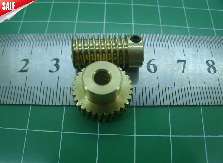 Petit engrenage à vis sans fin en cuivre de 0.5M, moule, rapport de réduction 1:60, petite Machine de réduction, boîte de Production