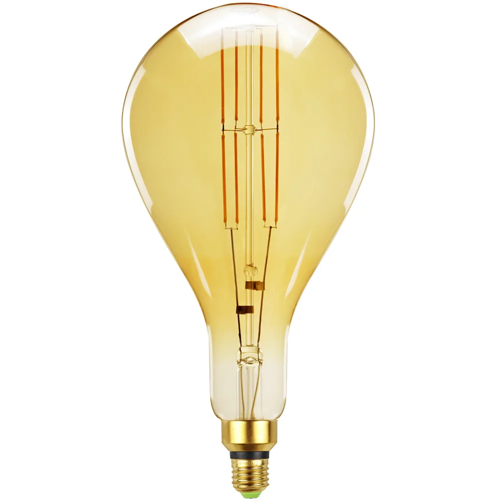 Imagem -03 - Grande A160 Edison Lâmpada Led E27 4w Luz Regulável Retro Lâmpada Filamento Vintage Edison Ampul Luz Lustre Ps52 Tamanho