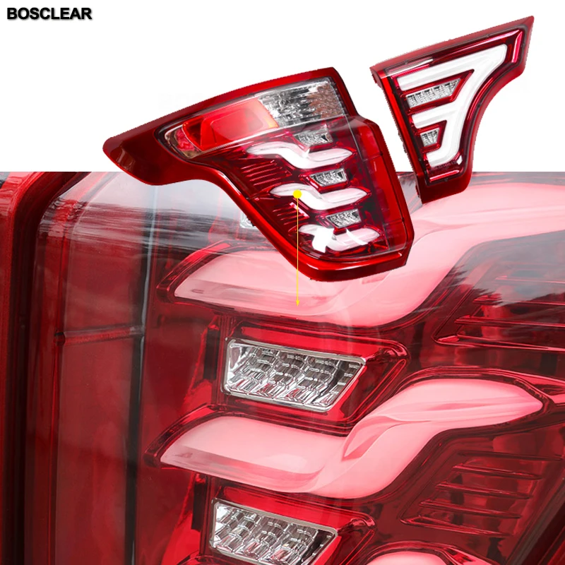 4pcs LED Tail light assembly For Ford taillight Warning Light Rear taillights stop tail Light lamp For Ford Explorer 2013 14 15