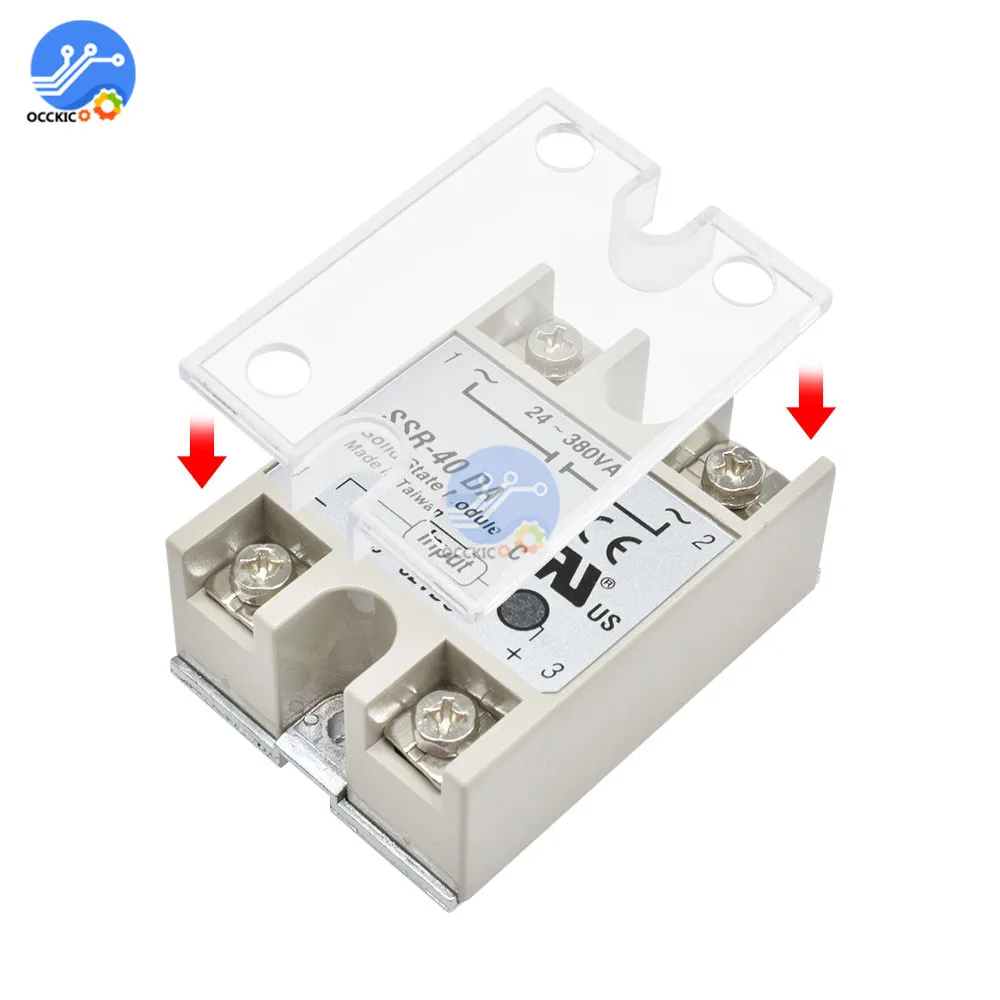 SSR Rắn Tiếp Sức Bao Vỏ Acrylic Trong Suốt SSR Vỏ Bảo Vệ