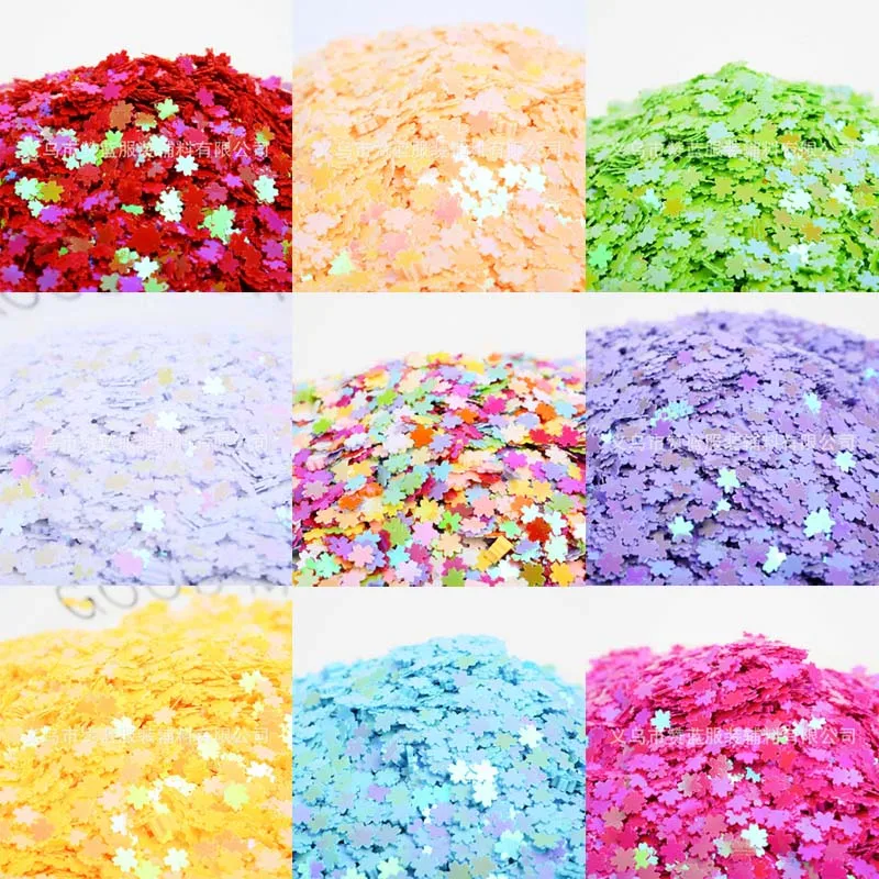 5mm cherry blossom glitter beads handmade DIY crystal mud filling decoration laser nail sequin wedding party throw sequins