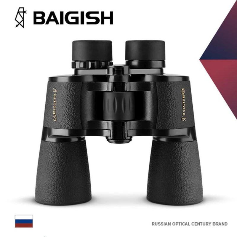 

BAIGISH Telescope 20x50 HD Powerful Binoculars 3000m Long Range Military Spyglass Night Vision Gold Label Optical For Hunting