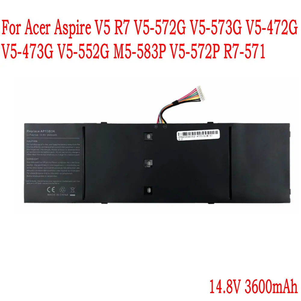 Original AP13B3K Laptop Battery For Acer Aspire V5 R7 V5-572G V5-573G V5-472G V5-473G V5-552G M5-583P V5-572P R7-571 AP13B8K