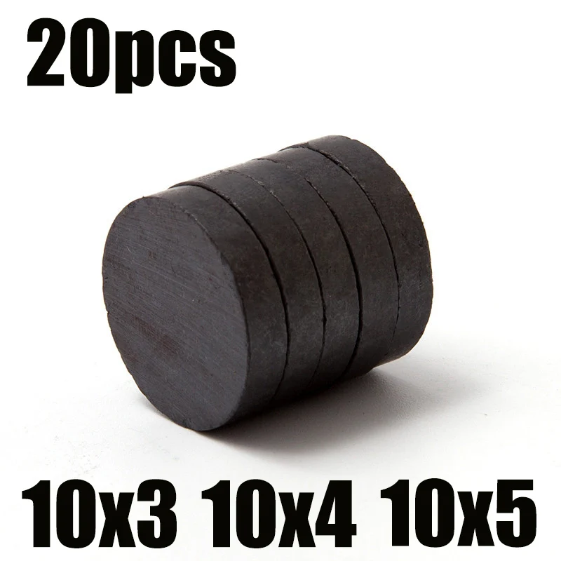 10x3 10x4 10x5 15X3 15X4 15X5mm Black Small Round Magnet Fridge Ferrite Magnet  Round Speaker Magnet Permanent Magnet