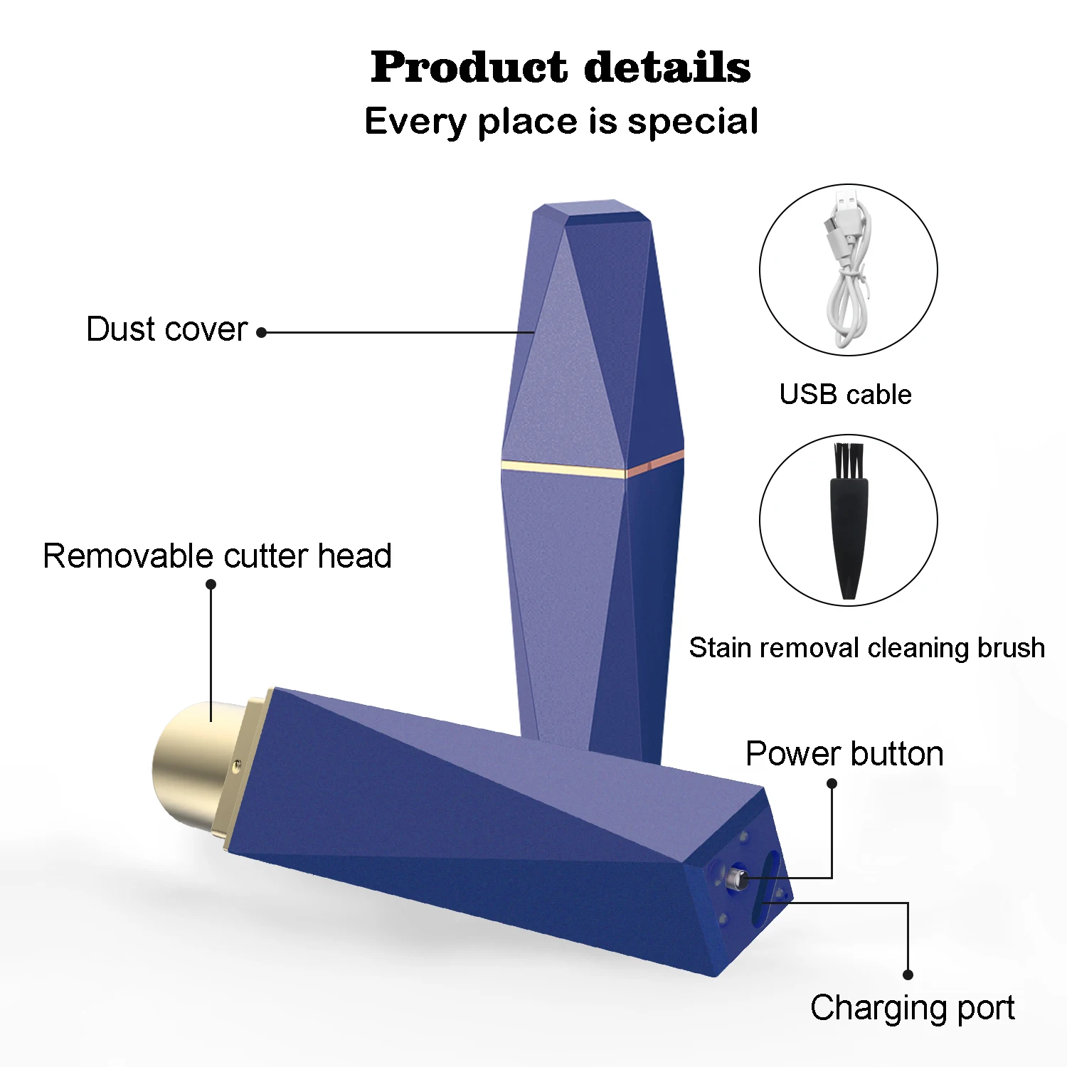 LUCCICA-Professional Hair Trimmer Waterproof Cutter Head Shave Machine Razor Home Use Shaving Razor Equipment For Womens