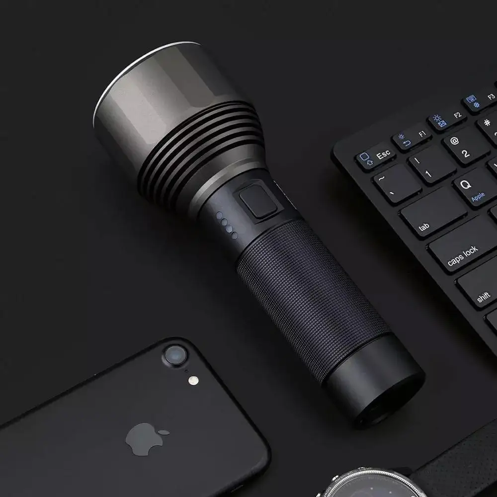 YOUPIN Original NexTool Rechargeable Flashlight 2000lm 380m 5 Modes IPX7 Waterproof LED light Type-C Seaching Torch for Camping