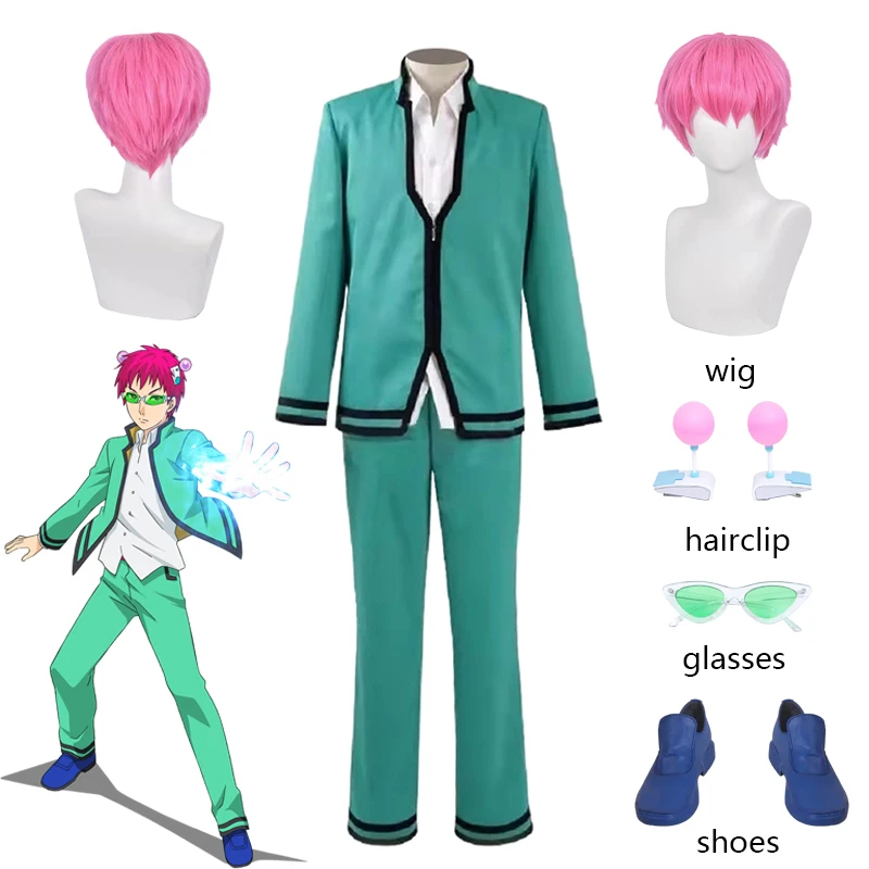 Anime Saiki Kusuo no Psi Nan The Disastrous Life Saiki Kusuo Cosplay Costume K.-Nan High School Uniform Halloween Carnival Suit