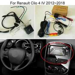 Yeshibation Car Reverse Backup Camera Sets For Renault Clio 4 IV 2012~2018 Connect Original Factory Screen Compatible
