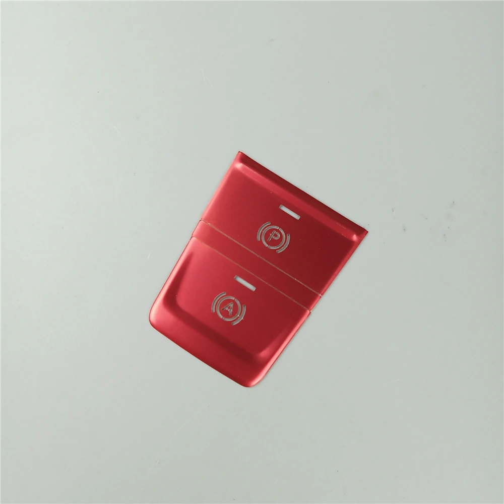 Car Styling Console Gear Electronic Handbrake P Button Decorative Frame Cover Trim Sticker For Audi A6 C8 Interior Accessories