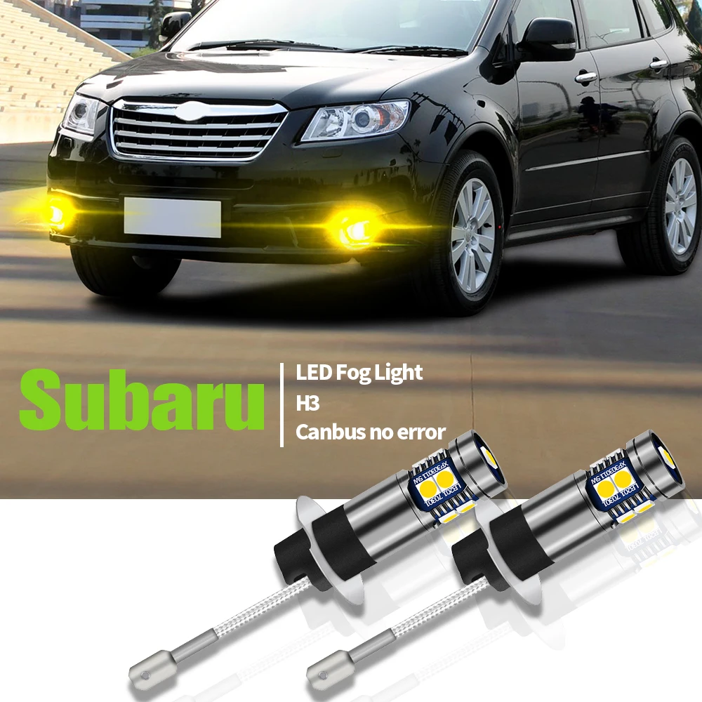 

2pcs LED Fog Light Blub Lamp Canbus H3 For Subaru Forester SG 2003-2007 Tribeca 2008-2014 Legacy 1998-2006 Impreza 2001-2008