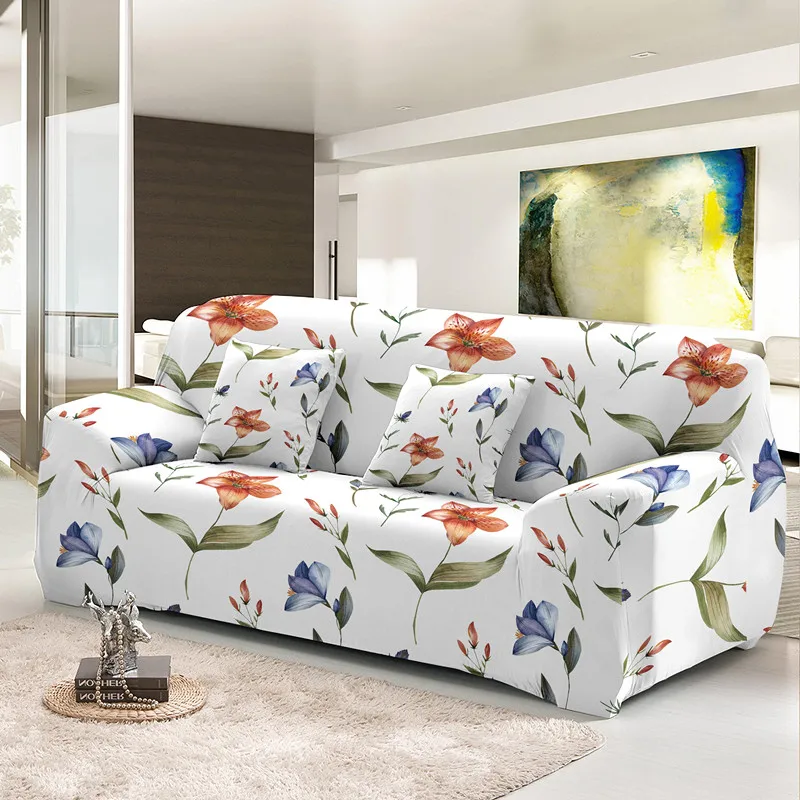 Wholesale Cheap Universal Sofa Cover Elastic 1/2/3/4 Seat High Quality Couch Covers Anti-dust Machine Washable Stretch Slipcover