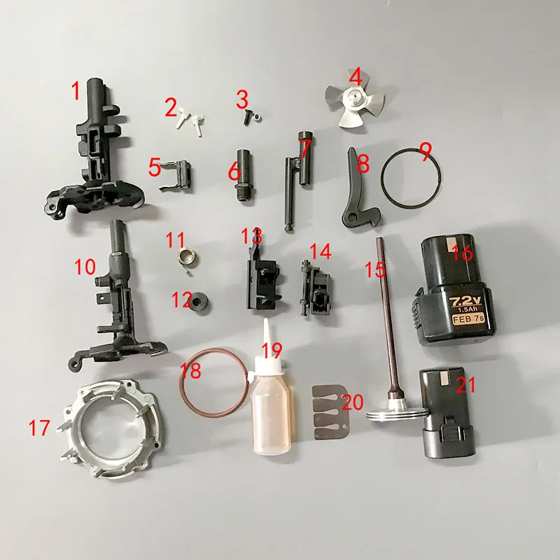 Pneumatic Nail Gun Lithium Battery Gas Nail Gun Steel Air Stapler Pneumatic Tools For Frame And Trunking