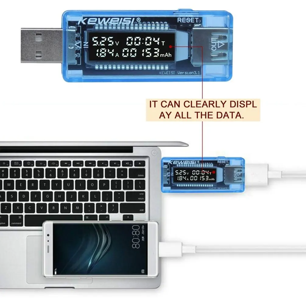 USB Battery Tester Detector Current Voltage Capacity Tester Mobile Power Detector Voltmeter Ammeter Volt Current Voltage Meter