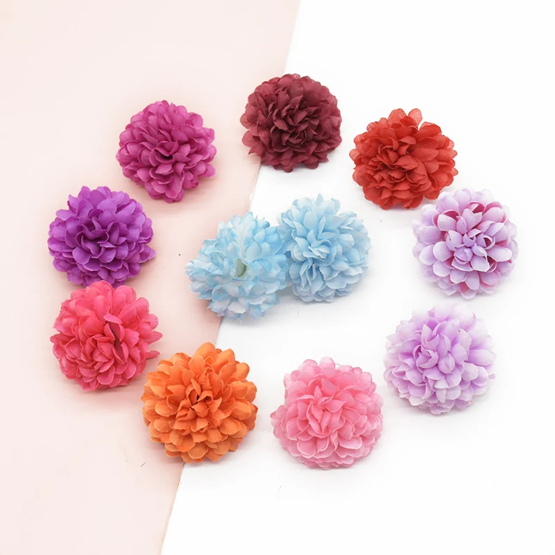 300 Stück Künstliche Kugel-Chrysanthemenköpfe Heimdekoration Handgelenkblume Kopfbedeckung DIY Hochzeit Feiertagszubehör Scrapbooking Weihnachten – Detail 1