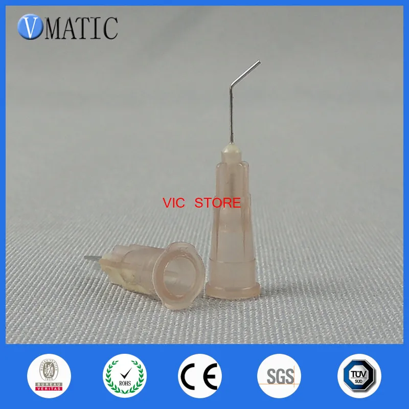 

Free Shipping 100 Pieces 26G 45 Bent Degree 0.5'' Glue Dispensing Needle Bayonet Type Dispenser Needles 1/2 Inch