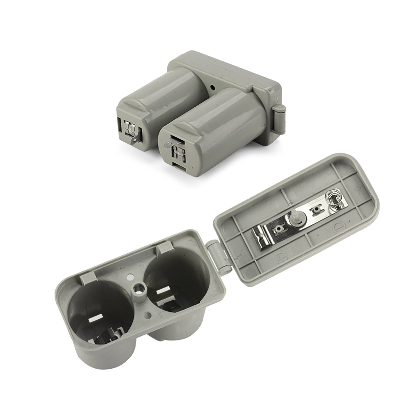 صندوق بطارية عالمي مزدوج لسخان المياه بالغاز ، أجزاء بلاستيكية ، صندوق بطارية مزدوج (أبيض)