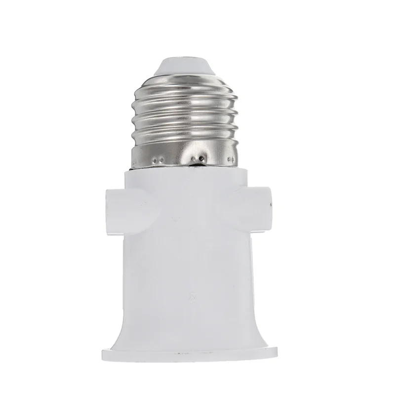 1PCS  4A E27 ABS EU Plug  Led Lamp Bulb Base Conversion Holder Converter  Socket Adapter Converter Light Adapter Lamp Holder