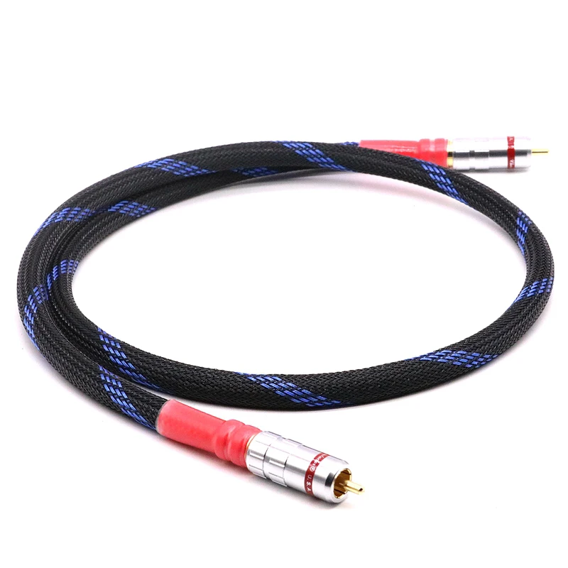 

High quality OFC Copper digital coaxial audio cable hifi digital RCA CABLE 1m