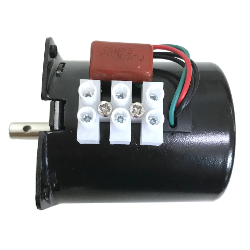 High Torque 100KG 28W AC 220V Permanent Magnet Synchronous Motor 220V 68KTYZ CW/CCW Metal Geared Slow Speed Motor 2.5 To 110RPM