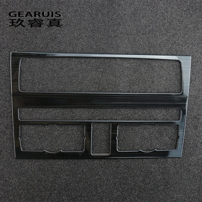 Car Styling For Audi Q7 4l Auto Interior Accessories stainless steel Car Central Control CD Panel Cover stickers and Decals Trim