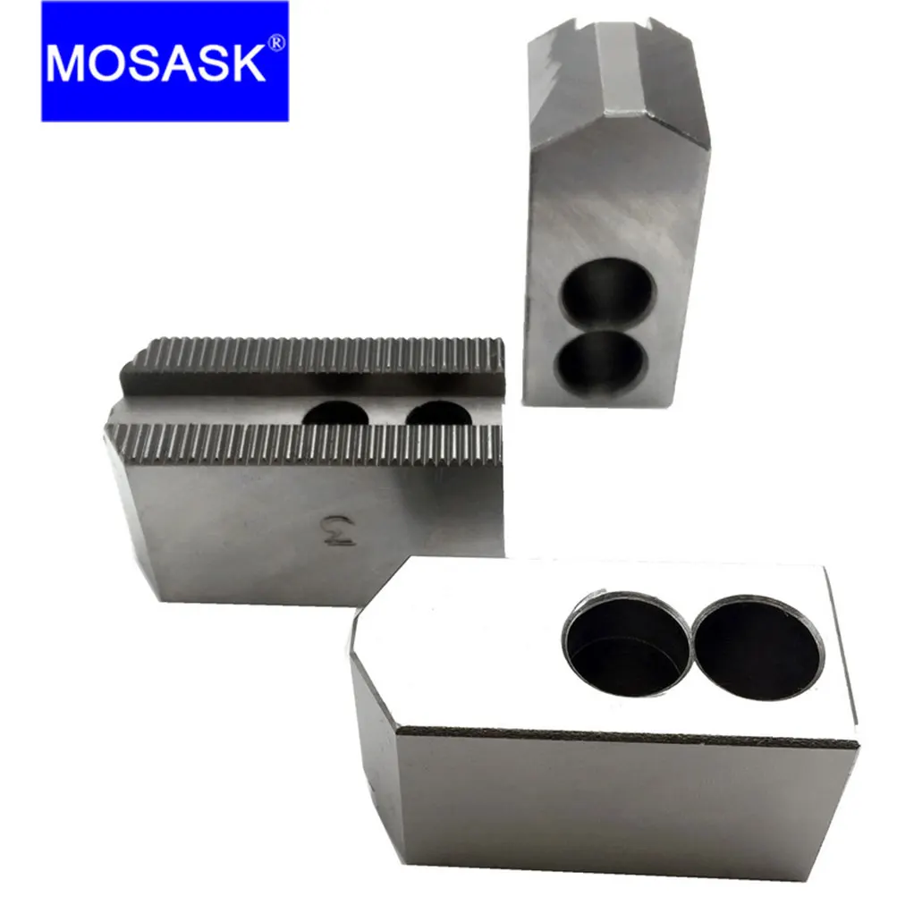 Imagem -03 - Mosask Torno Cnc Boring Tool Mandíbulas Macias Ocas Padrão Usinagem de Corte 120 Graus 10 12 Polegadas
