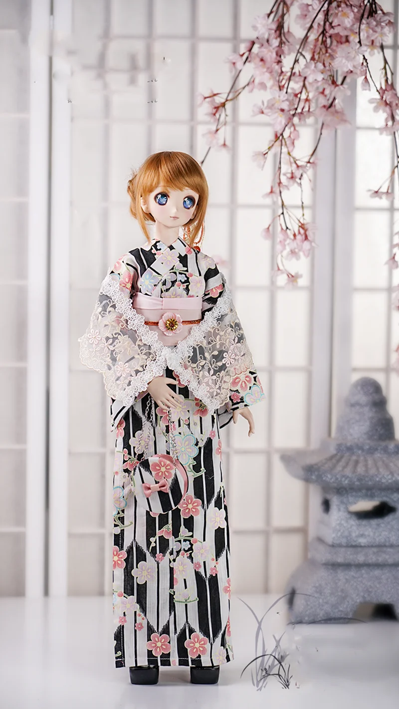 OB27 1/6 1/4 1/3 BJD Clothes Japanese Ancient Costume Kimono Yukata for BJD/SD Girl ID72 80cm Strong Uncle Doll Accessories 187