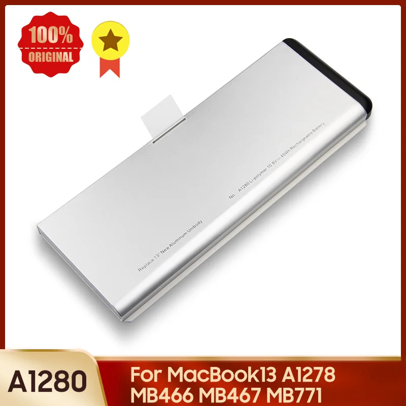 

New Battery A1280 For MacBook13 A1278 MB466 MB467 MB771 Replacement Battery 45Wh +tools