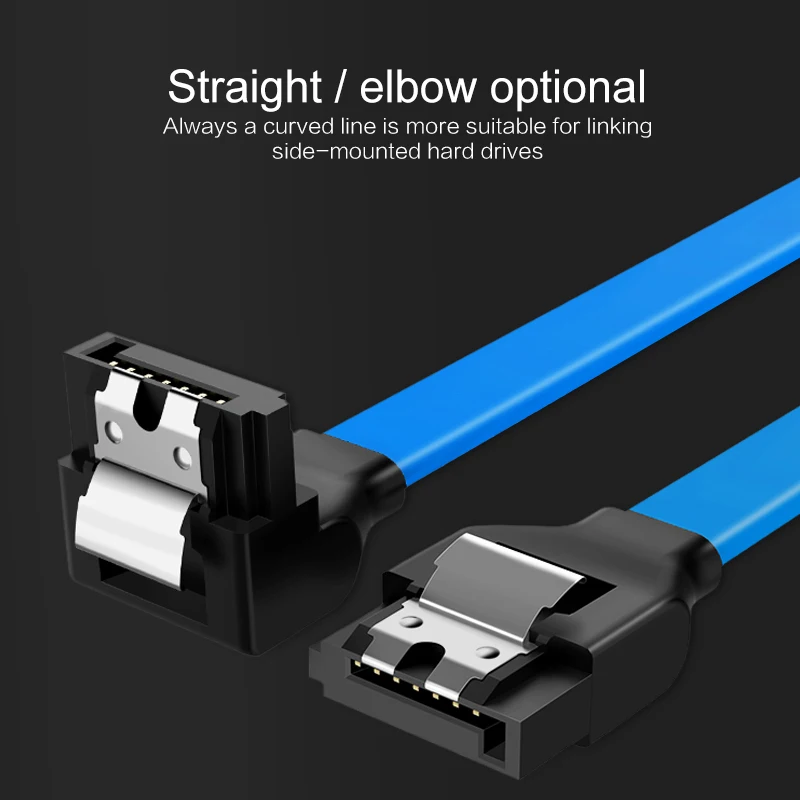 40/50cm  SATA 3.0 Cable SATA 3.0 III SATA3 6GB/s Hard Drive Data Cable Cord SAS Cable Dual Channel Straight 90 Degree Wire TXTB1