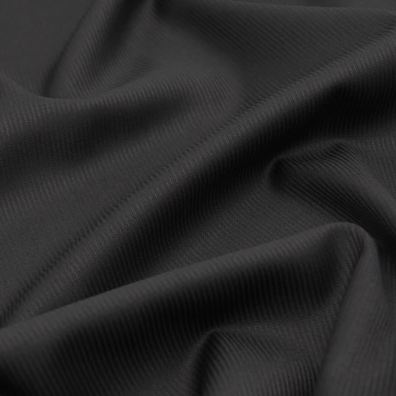 Black jacquard striped design fancy worsted suiting wool fabric 280g/meter,WF267