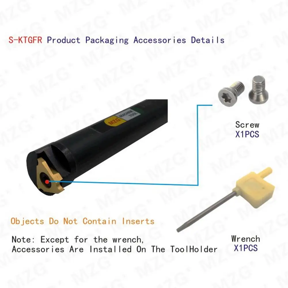 MZG Internal KTGFR 16 20 25 mm  Groove Machining Cutting Cutter CNC Lathe Parting Face TGF 32L Grooving Tools Holders
