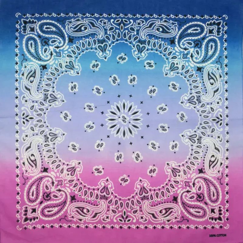 New Hip Hop Cotton Multicolor Tie Dye Paisley Bandanas Scarf Neckerchief Headwear Headscarf Wristband Bandana Mens Womens