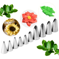 1Pcs Leaves Nozzles Stainless Steel Icing Piping Nozzles Tips Pastry Tips For Fondant Cake Baking Decorating Tools