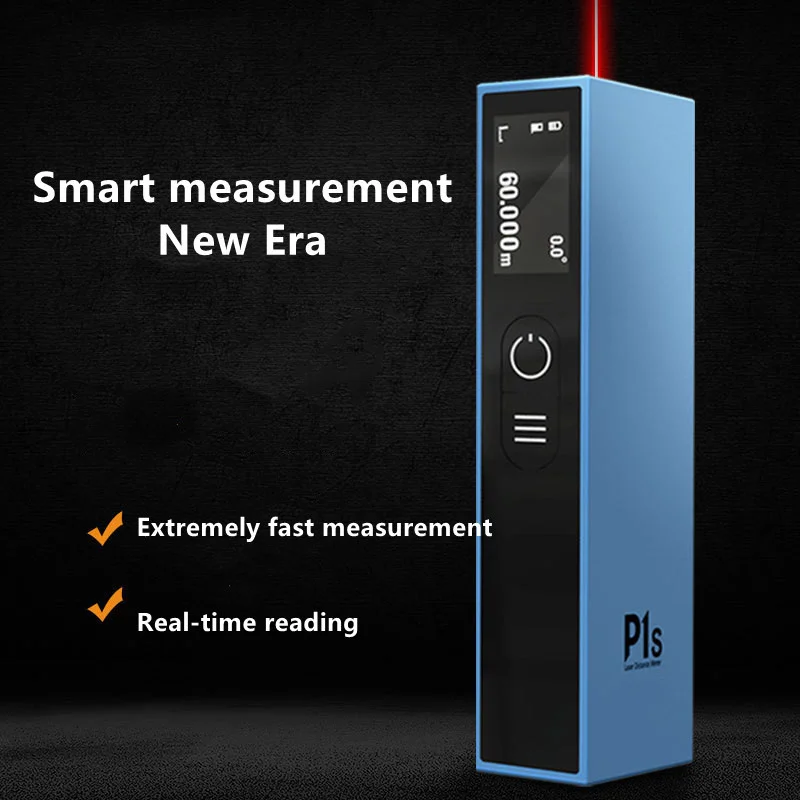 40m P1s Telêmetro a laser Medidor elétrico Ruler Trena Digital LCD Medidor de distância a laser Telêmetro medidor de distância para carpintaria DIY