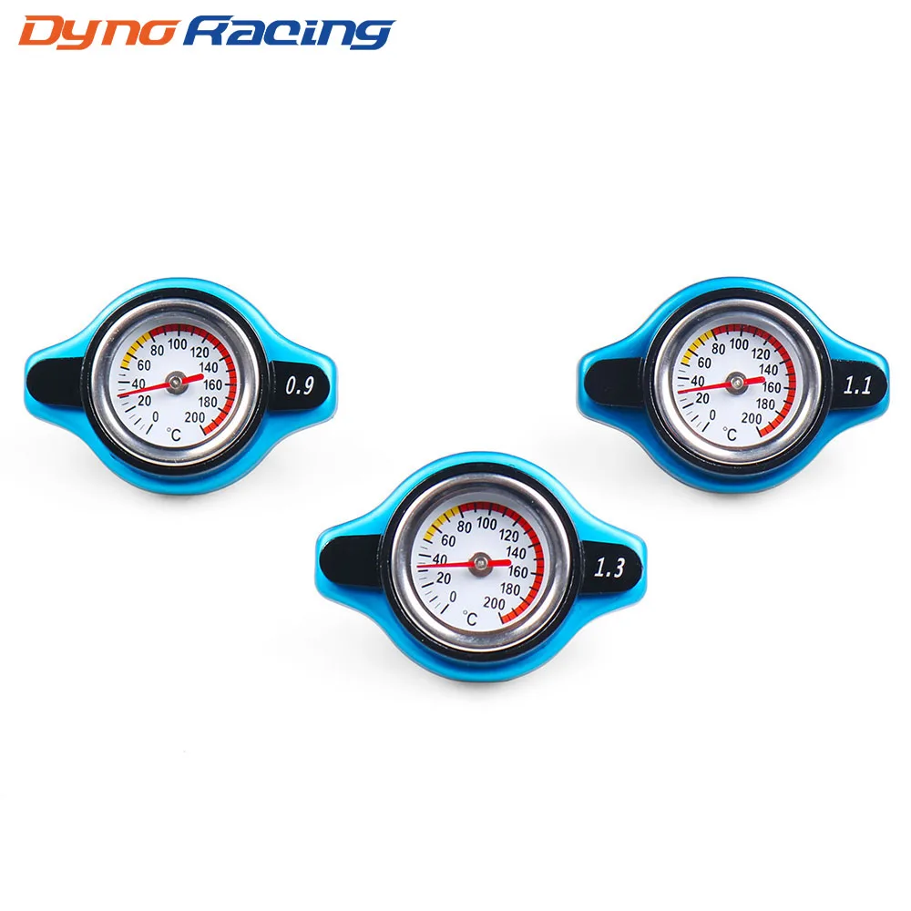 Racing Thermost Radiator Cap Cover With Water Temp gauge 0.9 BAR or 1.1 BAR or 1.3 BAR Cover (Small head) Without Logo