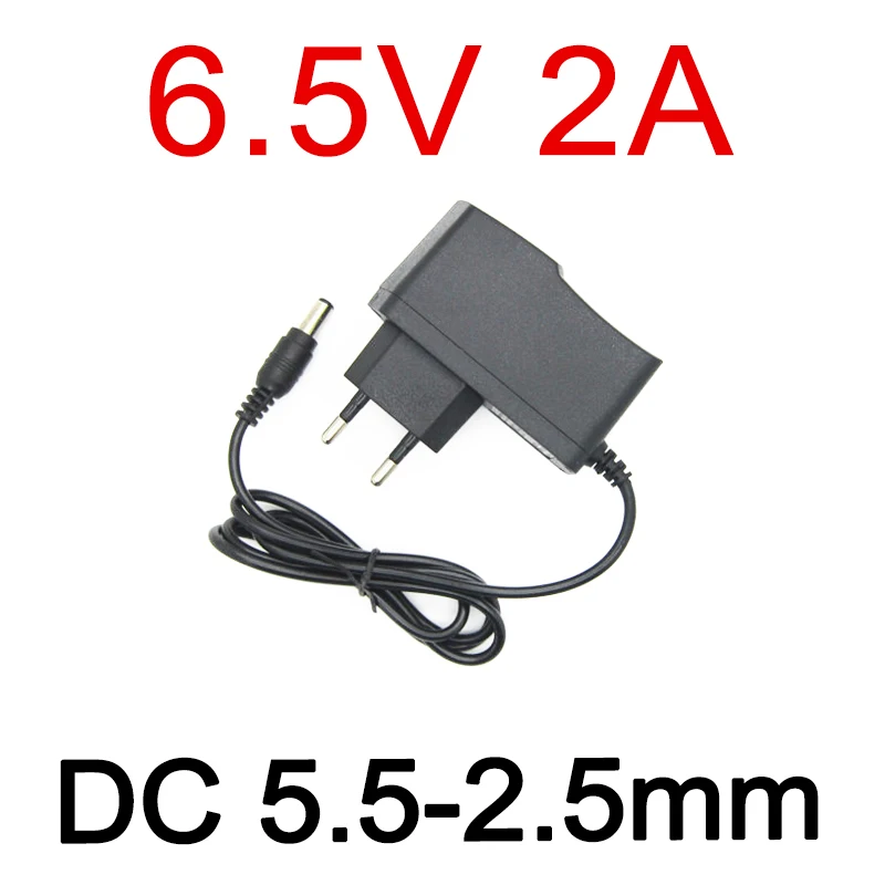 

6.5V 2A 2000MA Applicable 6.5V 1.5A 1500ma Universal AC DC Power Supply Adapter Wall Charger 6.5 V Volt Positive inside