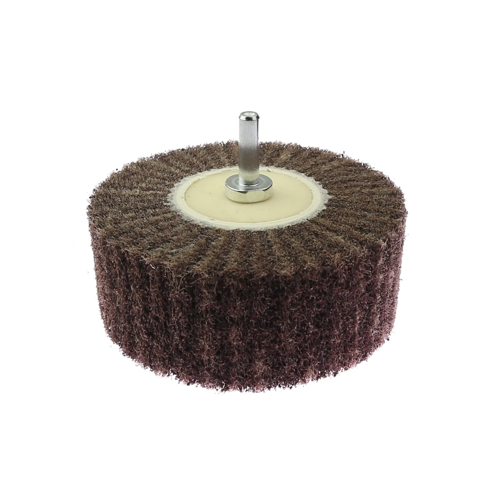 120*50mm*M14 Angle Grinder Drill Nylon Polishing Mop Brush Drawing  Deburring Drum Wheel for Stainless Steel