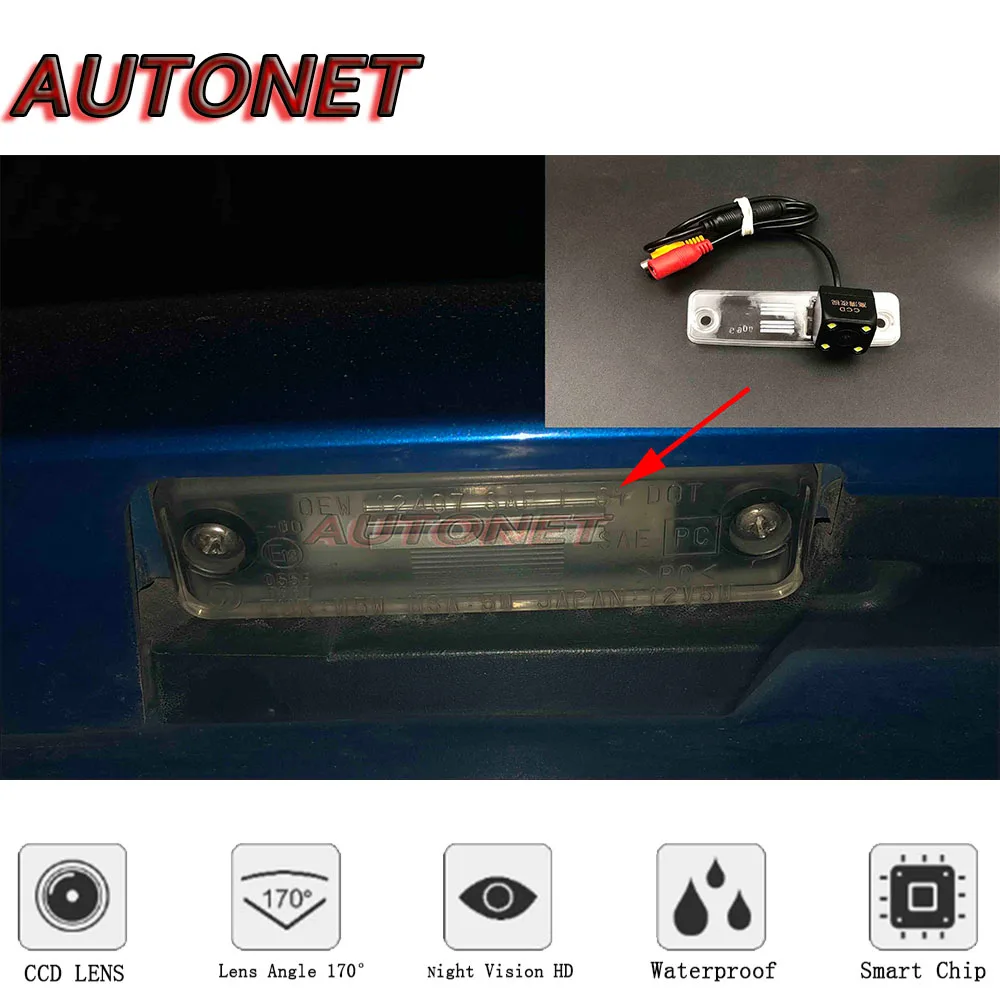 AUTONET Backup Rear View camera For Subaru Forester SG SH 2002~2013 2005 2006 Night Vision parking camera license plate camera