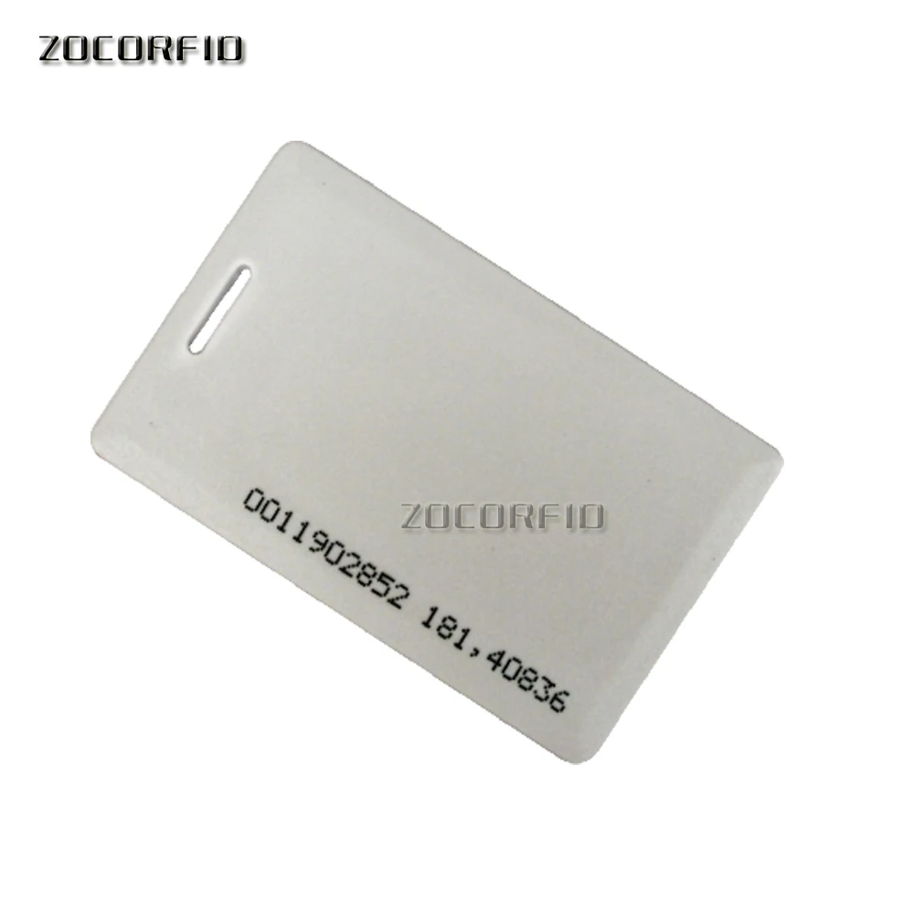 100 ชิ้น/ล็อต 125KHZ EM4200 access controller ID การ์ดอ่านระยะทาง (50-100 ซม.) RIFD การ์ดหนา