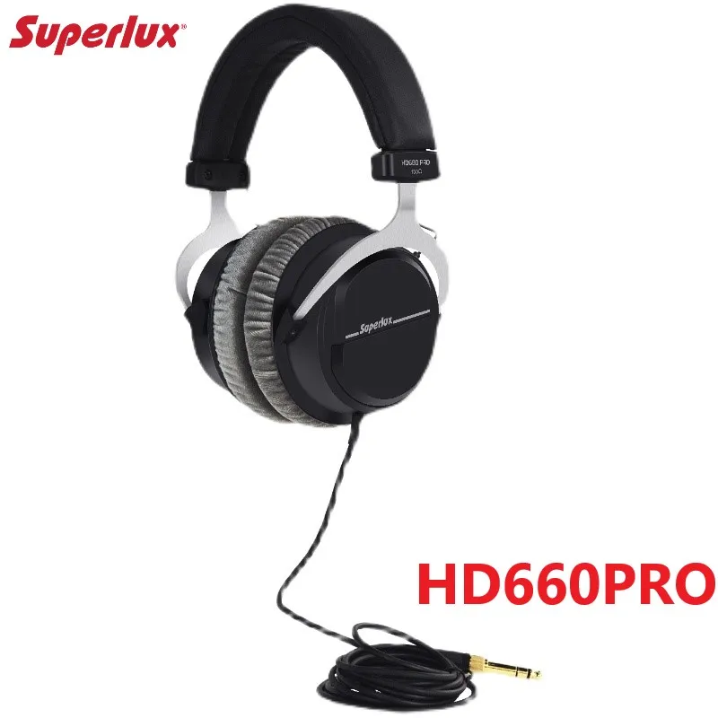 Superlux HD660PRO Профессиональные студийные динамические наушники с закрытой спиной для студийной записи, мониторинга, вещательного приложения