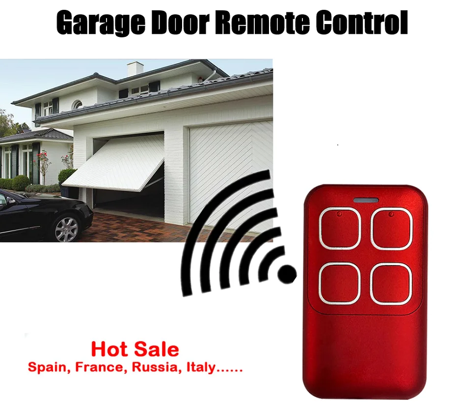 Garage Door Remote Control 433.92MHz Gate Control Rolling Code 287-868MHz Remote Control Duplicator Clone Garage Command Opener