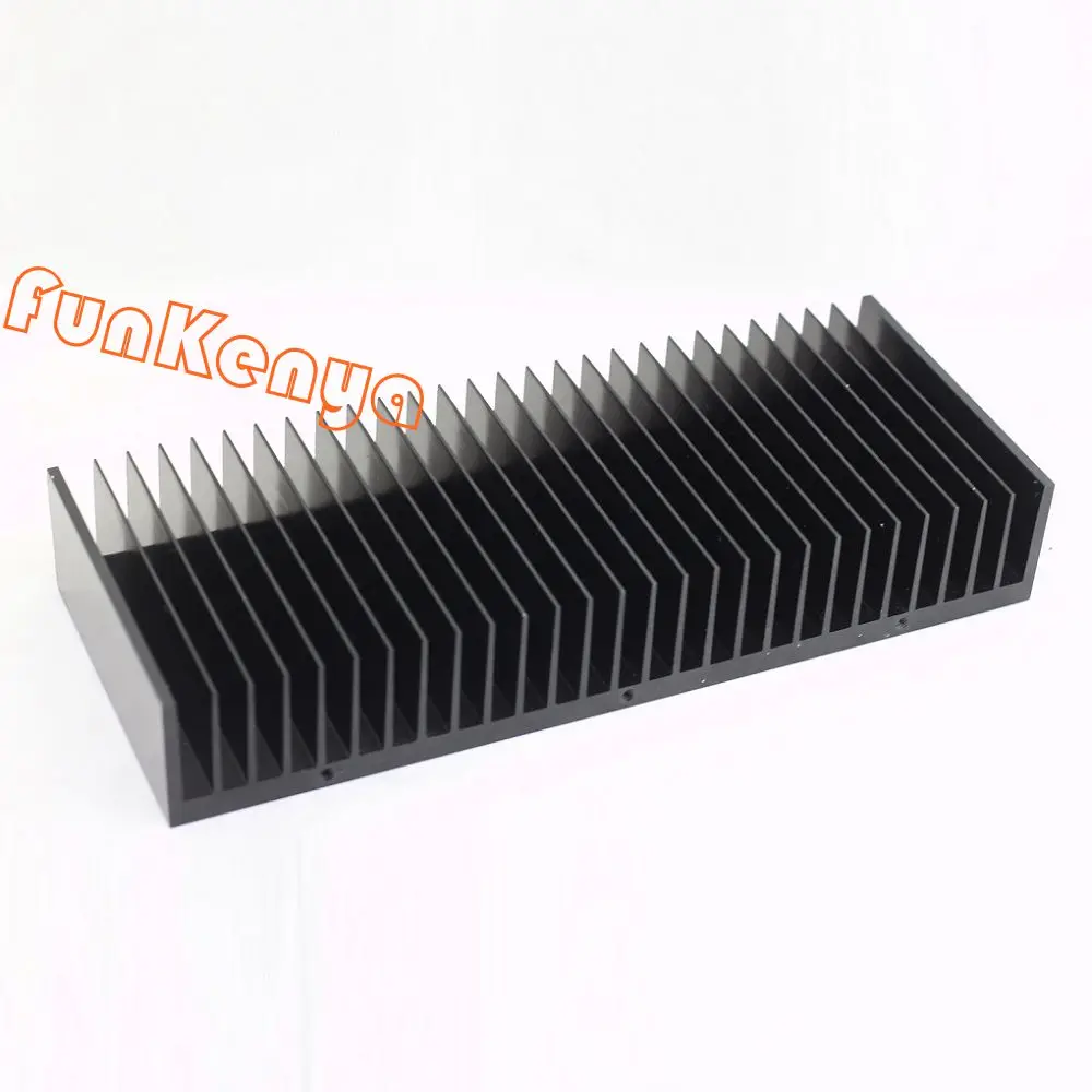 

Anodized Radiator Power Amplifier Blackened Processed Aluminum Heatsink W300 Substrate Thickness 10mm DIY Heat Sink 300*50mm