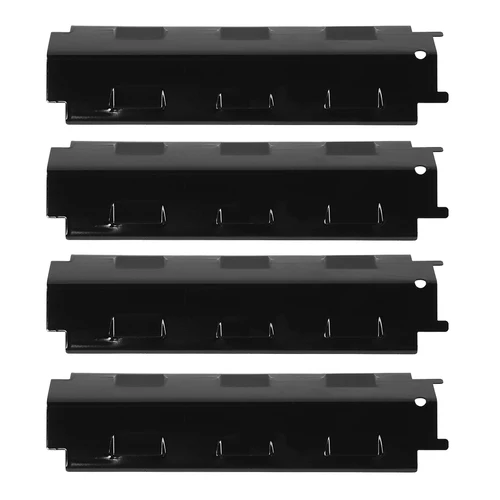 4 Uds. Tiendas de calor para parrilla, protector de placa térmica de acero inoxidable apto para piezas de repuesto de parrilla Charbroil, placa térmica para parrilla de Gas