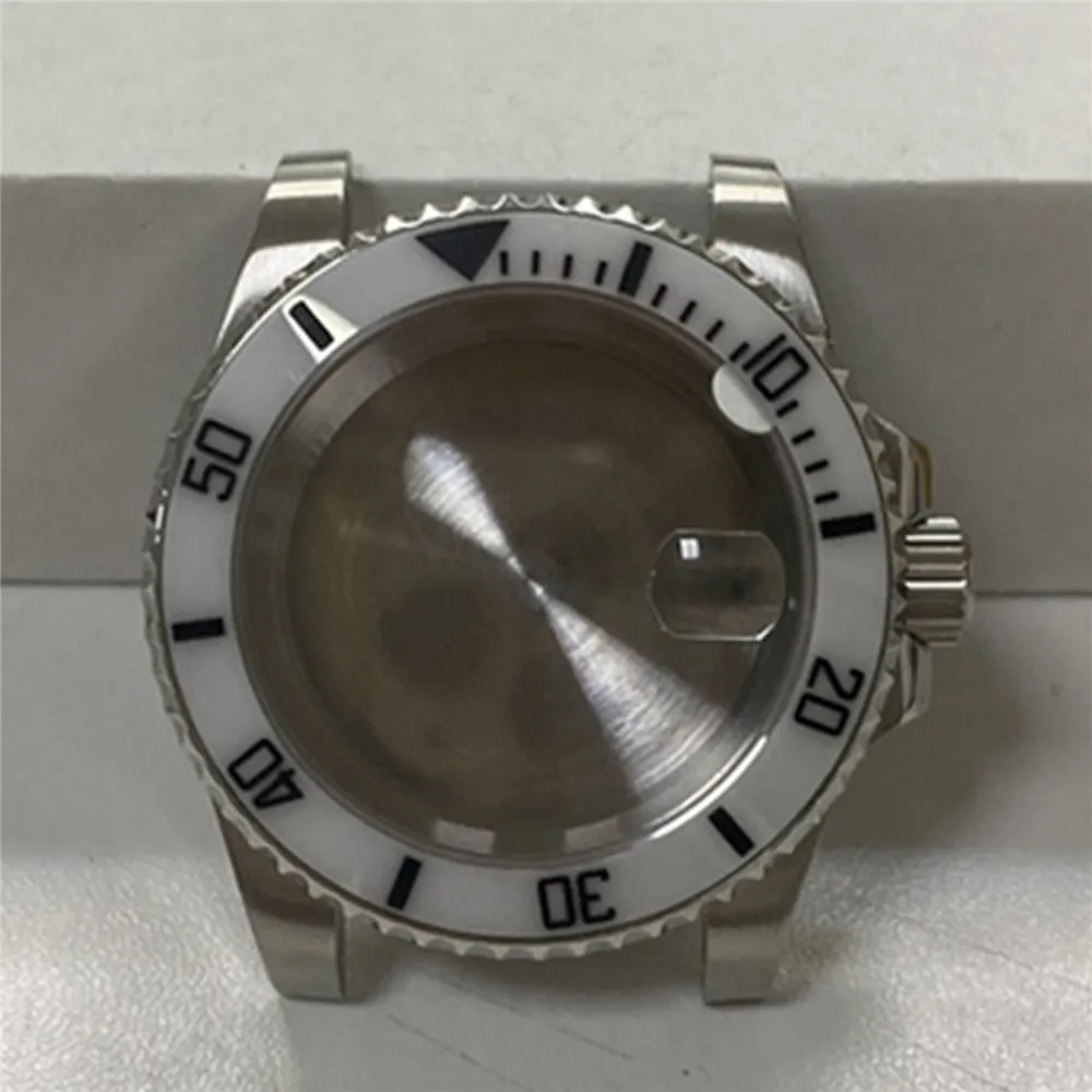 40 مللي متر ساعة حالة الياقوت عدسة مكبرة GMT الحافة ل 8215 8205 8200 ل Mingzhu 2813 3804 ايتا 2836 2834 حركة إصلاح جزء